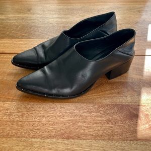 Freda Salvador - Crescent Block Heel Booties